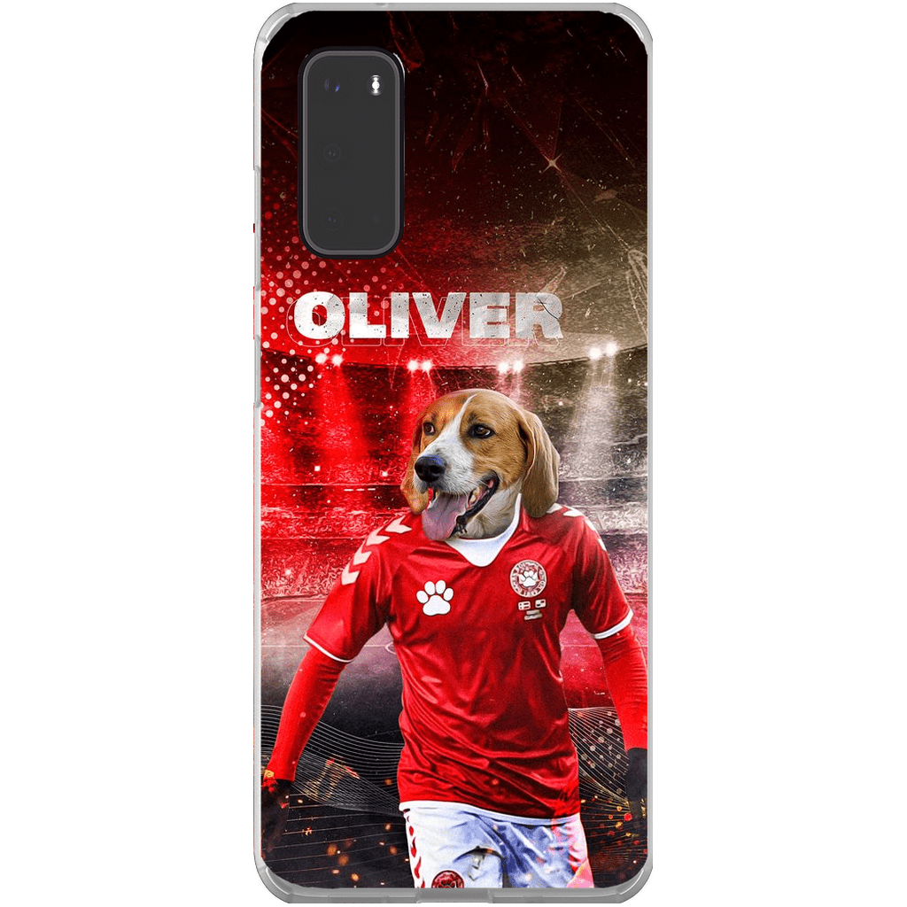 &#39;Denmark Doggos Soccer&#39; Personalized Phone Case