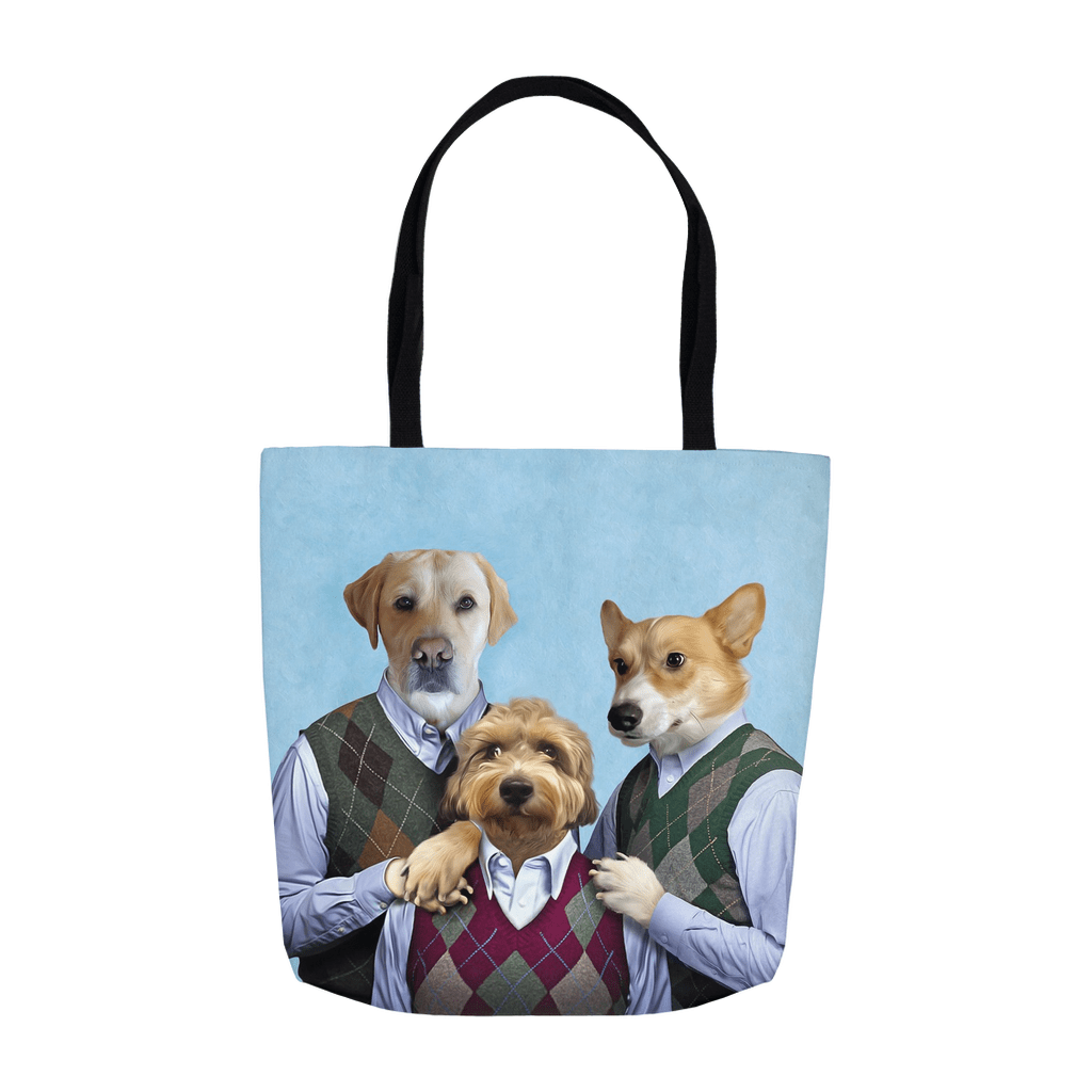 Bolsa de mano personalizada para 3 mascotas &#39;Step Doggos &amp;amp; Doggette&#39;