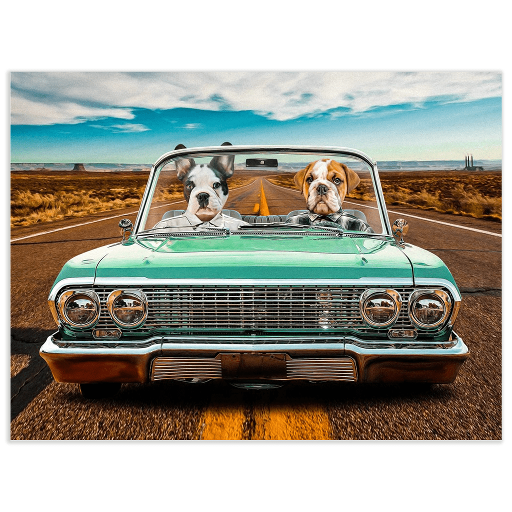 &#39;The Lowrider&#39; Personalized 2 Pet Poster