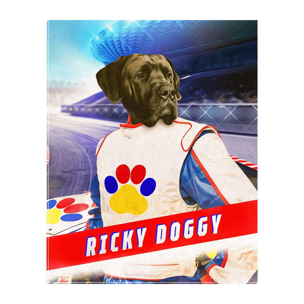 &#39;Ricky Doggy&#39; Personalized Pet Standing Canvas