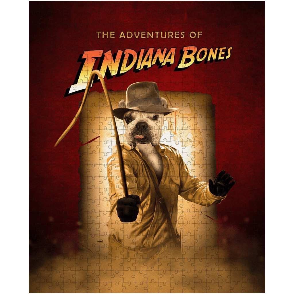 &#39;The Indiana Bones&#39; Personalized Pet Puzzle