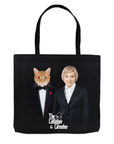 'The Catfather & Catmother' Personalized Tote Bag