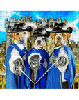 Puzzle personalizado de 3 mascotas 'Los 3 Mosqueteros'