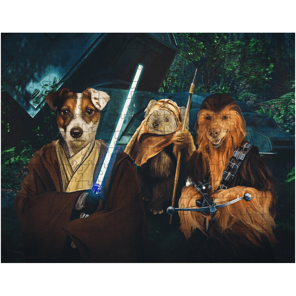 &#39;Star Woofers 2&#39; Personalized 3 Pet Puzzle
