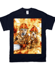 'The Firefighters' Personalized 2 Pet T-Shirt