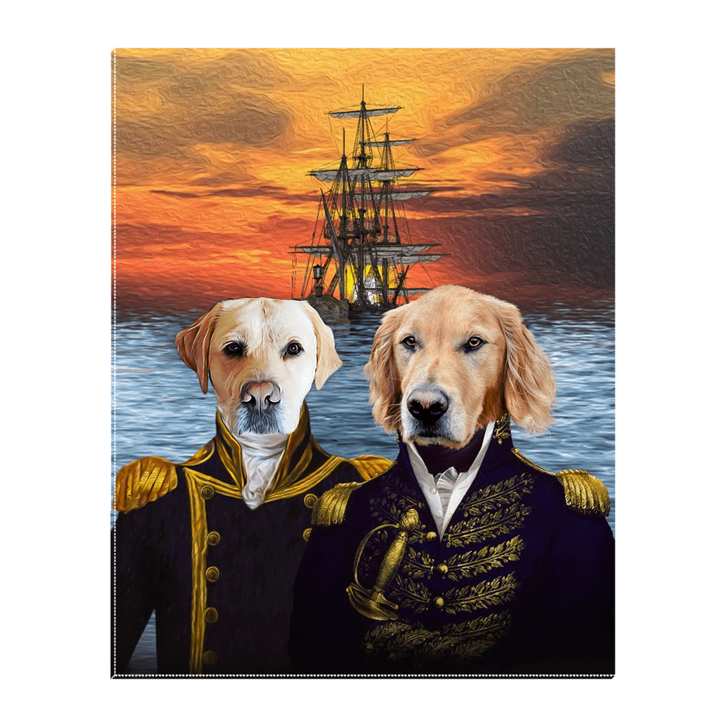 &#39;The Explorers&#39; Personalized 2 Pet Standing Canvas