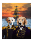 'The Explorers' Personalized 2 Pet Standing Canvas