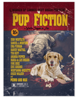 Póster personalizado para 2 mascotas 'Pup Fiction'