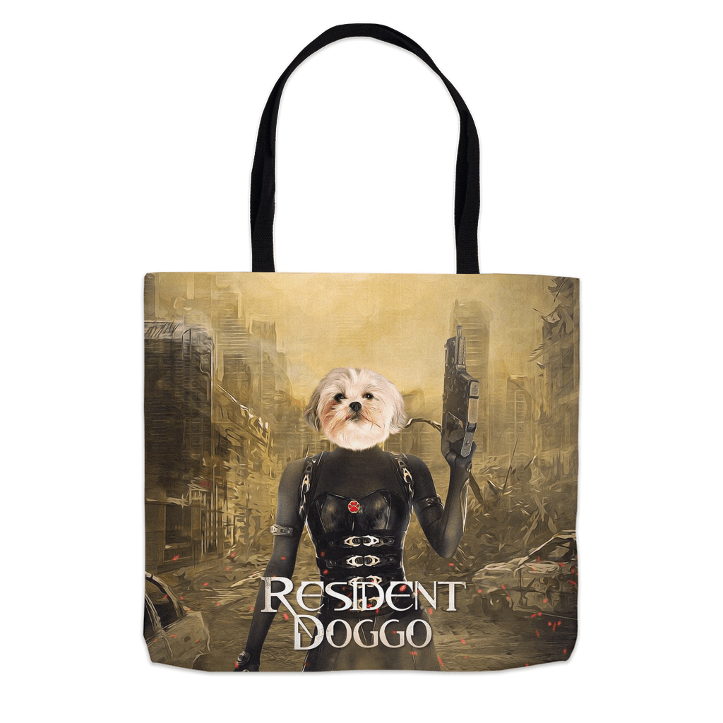 &#39;Resident Doggo&#39; Personalized Tote Bag