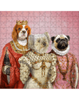 'The Royal Ladies' Personalized 3 Pet Puzzle