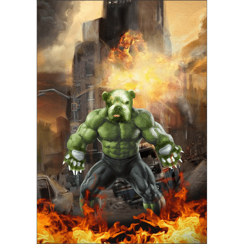 &#39;Doggo Hulk&#39; Personalized Dog Poster