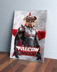 'Falcon Doggo' Personalized Pet Canvas