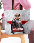 'Falcon Doggo' Personalized Tote Bag