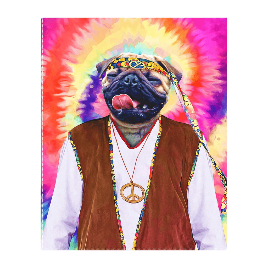 &#39;The Hippie (Male)&#39; Personalized Pet Standing Canvas