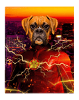 'Flash Doggo' Personalized Pet Standing Canvas