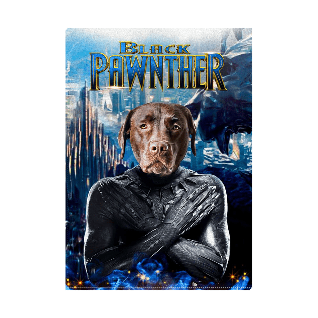 &#39;Black Pawnther&#39; Personalized Pet Standing Canvas