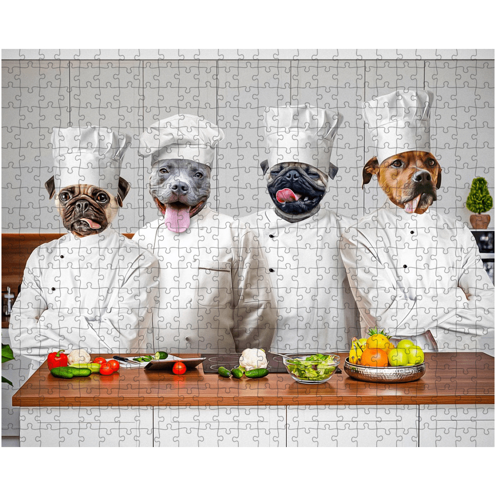 &#39;The Chefs&#39; Personalized 4 Pet Puzzle