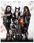 'Kiss Doggos' Personalized 4 Pet Poster