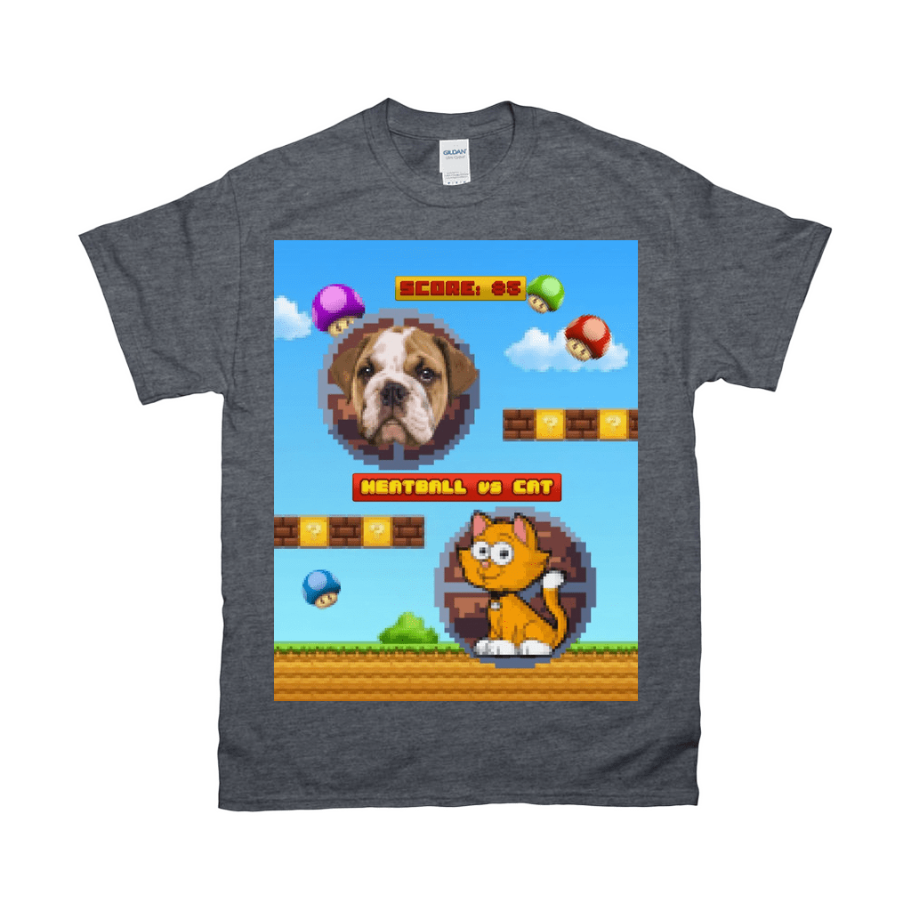 Retro Video Game Personalized Pet T-Shirt