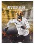 Manta personalizada para mascotas 'Alemania Doggos Soccer'