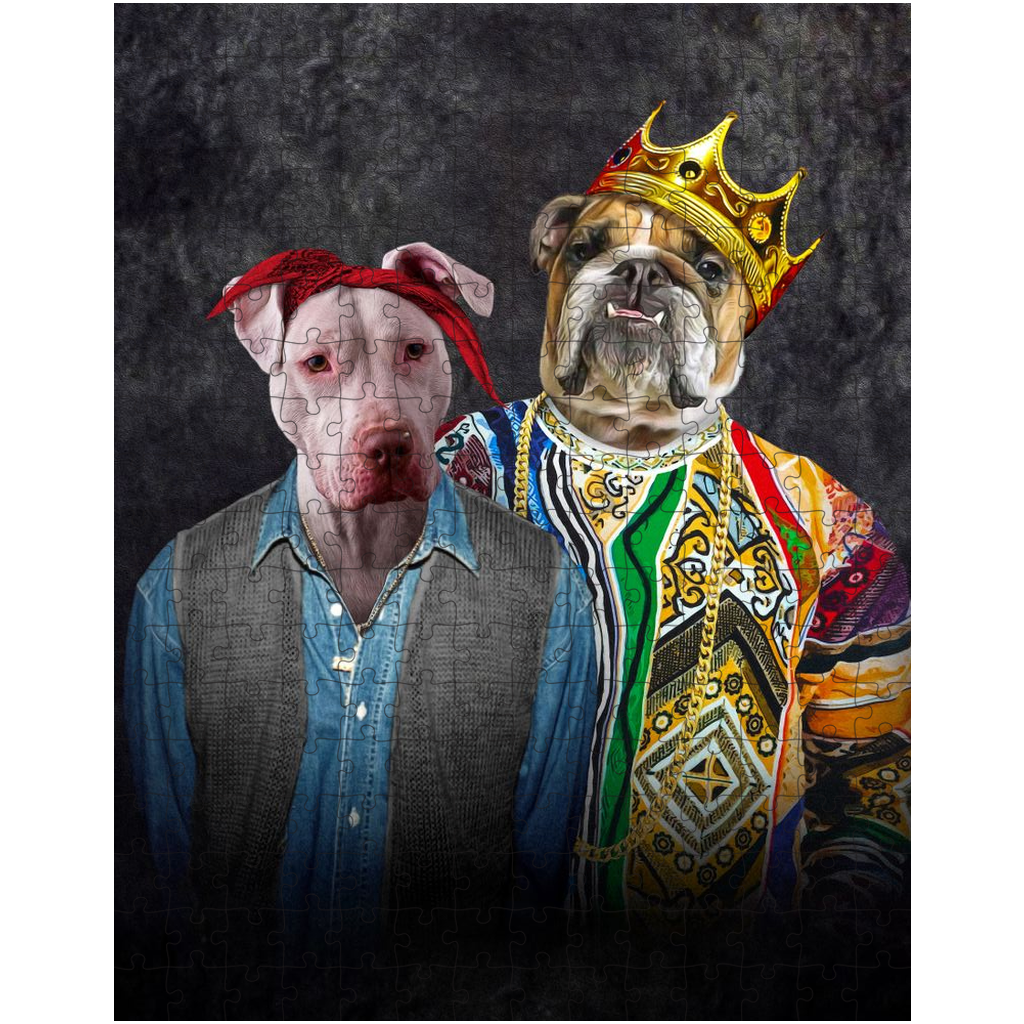 Rompecabezas personalizado de 2 mascotas &#39;2Paw And Notorious DOG&#39;