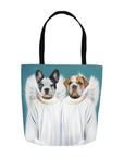 Bolsa de mano personalizada para 2 mascotas '2 Angels'