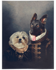 Manta personalizada para 2 mascotas 'Duque y Duquesa' 