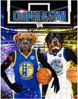 Rompecabezas personalizado de 2 mascotas 'Golden State Doggos'