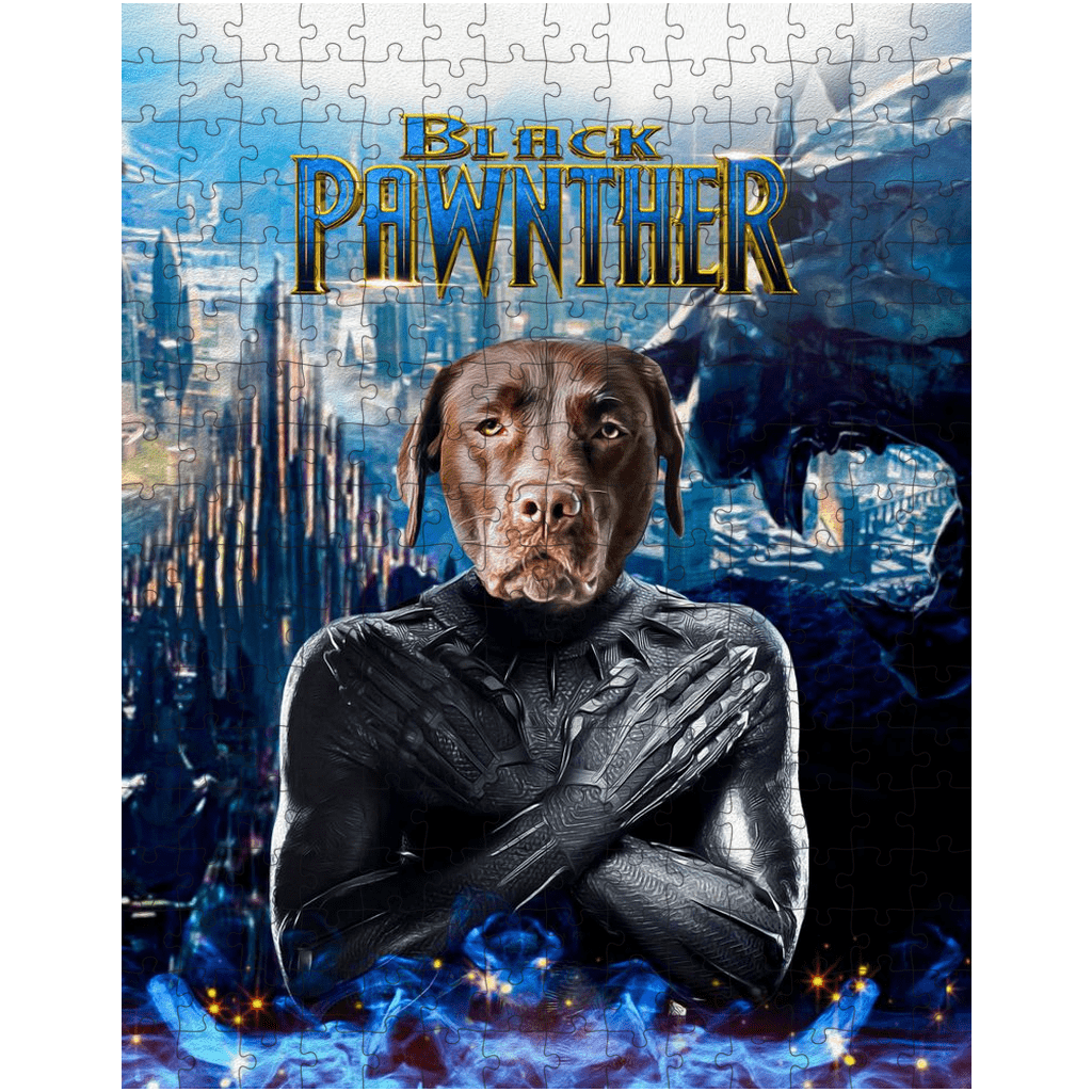 'Black Pawnther' Personalized Pet Puzzle