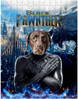 Rompecabezas personalizado para mascotas 'Black Pawnther'
