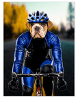 'The Male Cyclist' Personalized Pet Poster