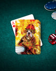 'The Firefighter' Personalized Pet Playing Cards