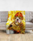 'The Firefighter' Personalized Pet Blanket