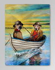 'The Fishermen' Personalized 2 Pet Blanket