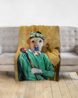 'The Golfer' Personalized Pet Blanket