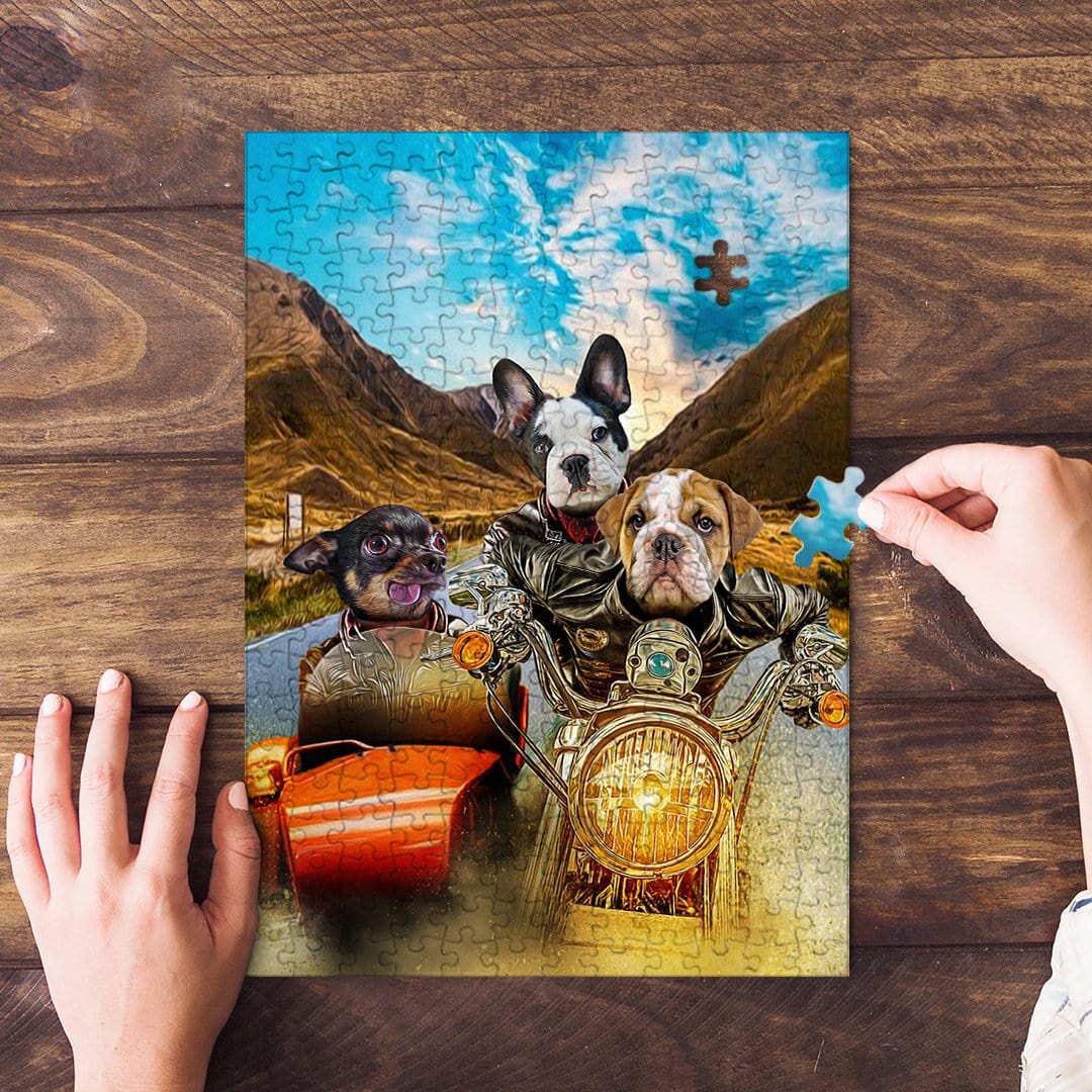 &#39;Harley Wooferson&#39; Personalized 3 Pet Puzzle