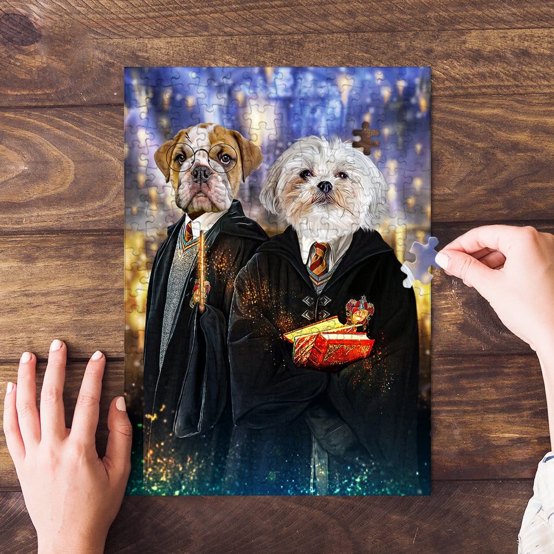 &#39;Harry Dogger 2&#39; Personalized 2 Pet Puzzle