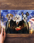 Puzzle personalizado de 3 mascotas 'Harry Doggers'