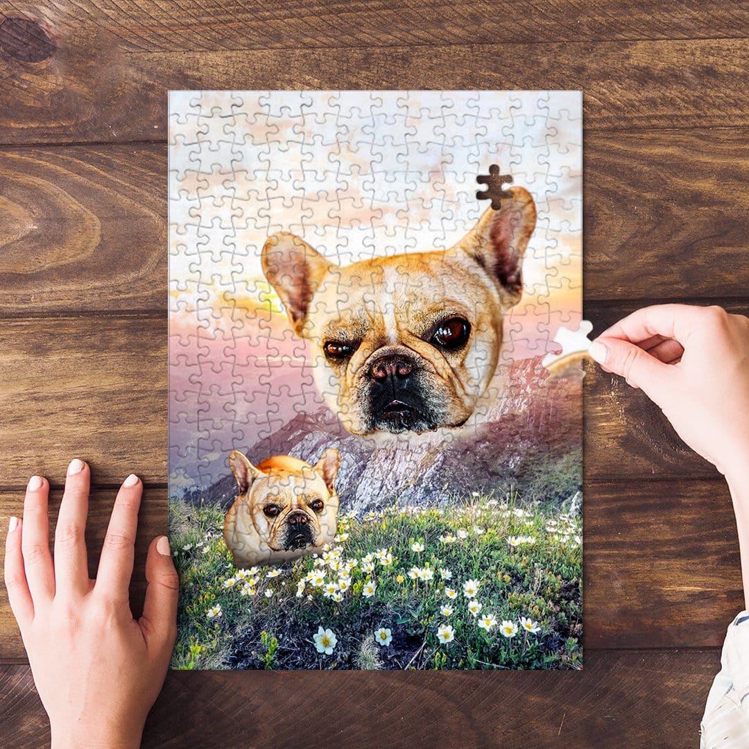 &#39;Majestic Mountain Valley&#39; Personalized Pet Puzzle