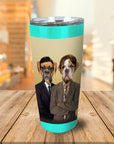 Vaso personalizado para 2 mascotas 'The Woofice'