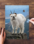 'The Mountain Doggoat' Personalized Pet Puzzle