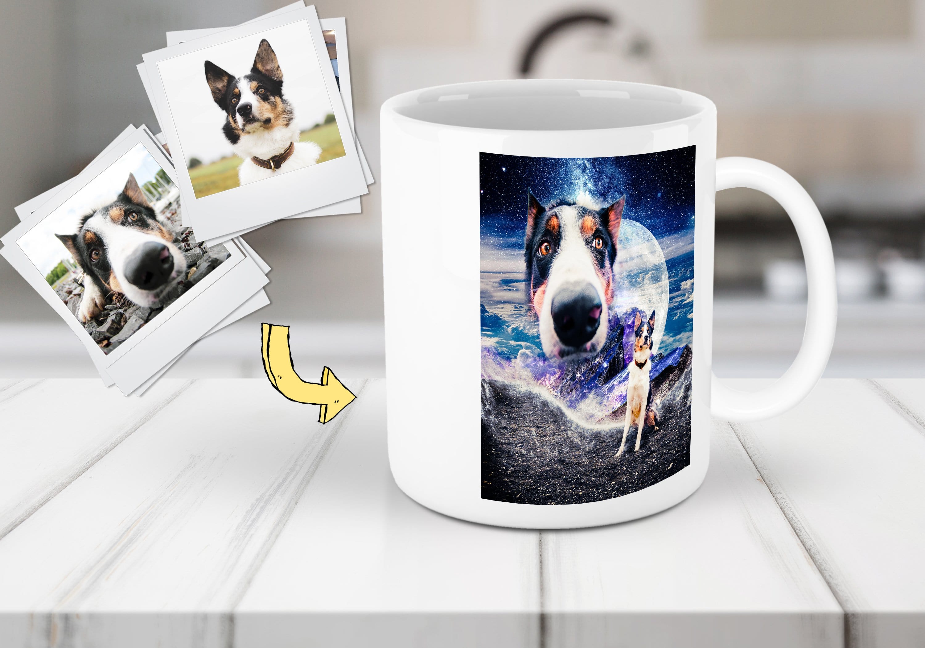 &#39;Doggo in Space&#39; Personalized Mug