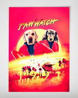 'Paw Watch' Personalized 2 Pet Poster