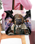 'The Pilot' Personalized Tote Bag