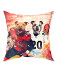 'Cincinnati Doggos' Personalized 2 Pet Throw Pillow