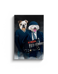 'AC/Doggos' Personalized 2 Pet Canvas