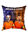 'Holland Doggos' Personalized 2 Pet Throw Pillow
