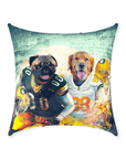 'Green Bay Doggos' Personalized 2 Pet Throw Pillow