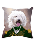 Cojín para mascotas personalizado 'El almirante verde'