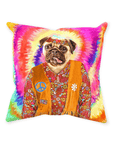 'The Hippie (Female)' Personalized Pet Throw Pillow